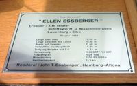 Reedereimodell Ellen Essberger (1:100)