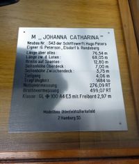 Reedereimodell Johanna Catharina (1:100)