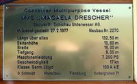 Reedereimodell M&auml;caela Drescher (1:200)