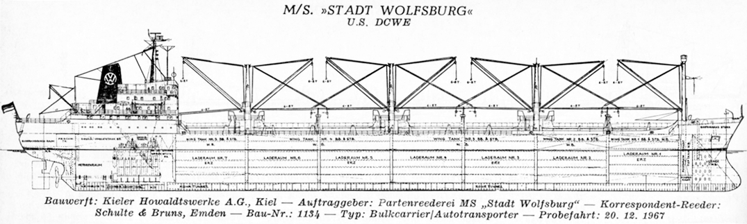 M.S. Stadt Wolfsburg - Kieler Howaldtswerke AG (1967)